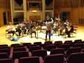 Rehearsing the UK premiere of Henze's 'Ode to an Aeolian Harp' with Ben Clark and Chimera, 21-2-2015