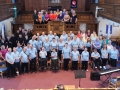 Emily Crossland, James Whittle, Castaway Sing and Band, and the East Yorkshire WI Sing for Pleasure choir. Toll Gavel, Beverley after the concert on 15.06.2013
